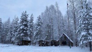 Трое суток в глухой Тайге | Рыбалка с ночевкой в лесной избушке | Зимняя сказка Карелии 2021