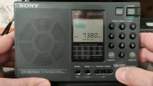 Прием на Sony ICF-SW7600