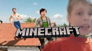 minecraft но я сбегаю от злых родителей.