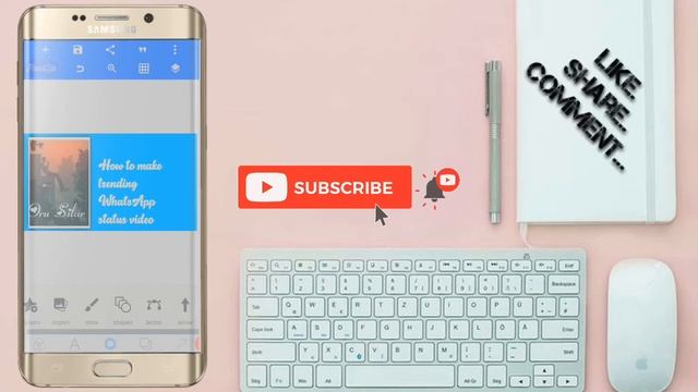 How To Make YouTube thumbanil creating ||Pixellab Tutorial|||