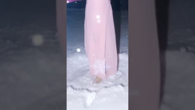 Закаливание. Свеженький снежок.