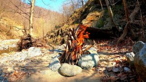 Cozy Campfire  Relaxing Fireplace Sounds  Burning Fireplace & Crackling Fire Sounds (NO MUSIC)