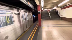 R160B Siemens E train leaving @court square 23 street