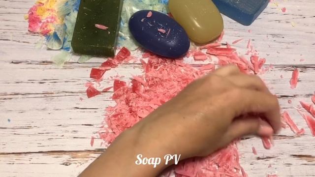 ASMR Soap/ cutting glycerin soap/ резка глицеринового мыла