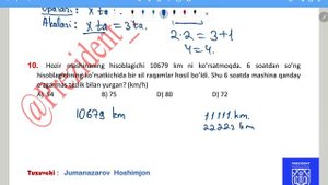 Prezident Maktabiga Tayyorlash . 3 - repetitsion test yechimlari. O'qituvchi: HOSHIMJON JUMANAZARO