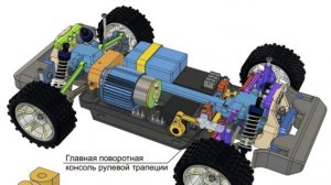 Главная поворотная консоль рулевой трапеции