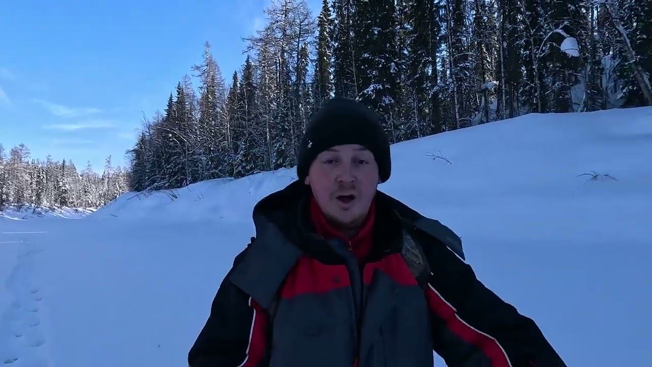 Ловлю ХАРИУСА на таежной речке. Ходим по слузу чуть не провалились в полынью. смотреть онлайн