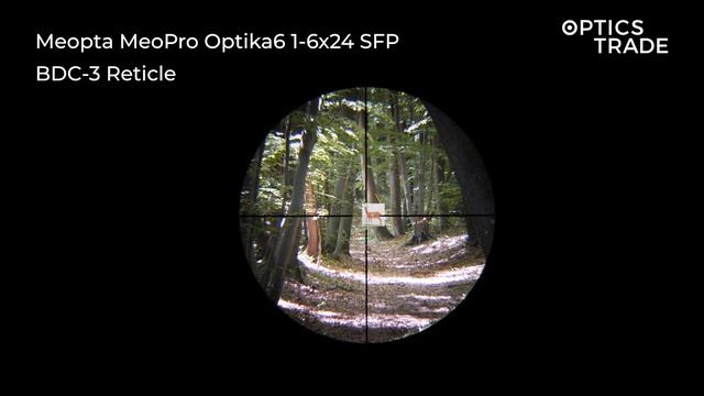 Meopta MeoPro Optika6 1-6x24 SFP Reticle BDC-3 | Optics Trade Reticle Subtensions