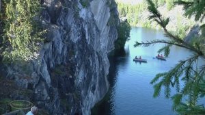 Карелия , парк Рускеала " Мраморный каньон" часть 2 .