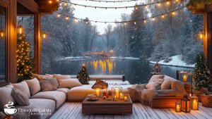 November Jazz In Lakeside  Warm Christmas Jazz Music  Relaxing Jazz Music in Coz
