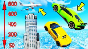 КАК ВЫСОКО В НЕБО УЛЕТИТ ЧИТ ТАЧКА С ОГРОМНОГО ТРАМПЛИНА В ГТА 5! ПРЫЖКИ В ВЫСОТУ В GTA 5 ONLINE!