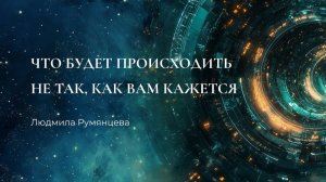 Что будет происходить не так, как вам кажется. Людмила Румянцева