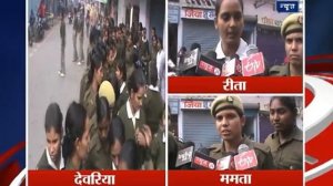 Deoria: 100 women constables queue up outside ATM to withdraw salaries