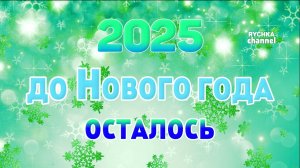 ОТСЧЕТ ДО НОВОГО ГОДА 2025!