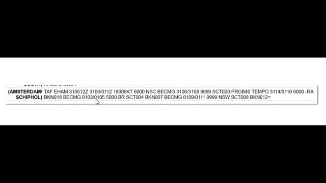 Meteorology |  Metar and Taf decoded