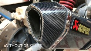 Pulsar 220 Akrapovic Exhaust Sound With DB Killer & Without DB Killer