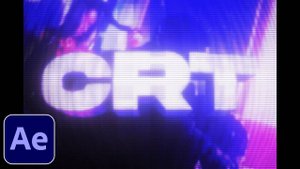 Как создать эффект изображения со старого телевизора (CRT) в After Effects?