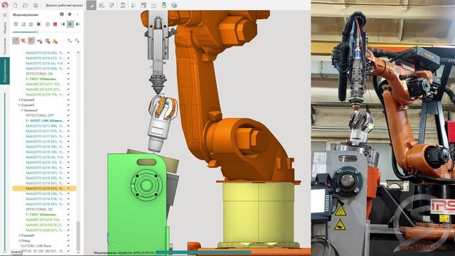 СПРУТКАМ. Наплавка на долото роботом Kuka KR60 HA