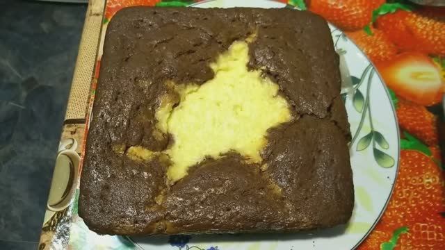 ШОКОЛАДНЫЙ ПИРОГ-ВАТРУШКА С ТВОРОГОМ