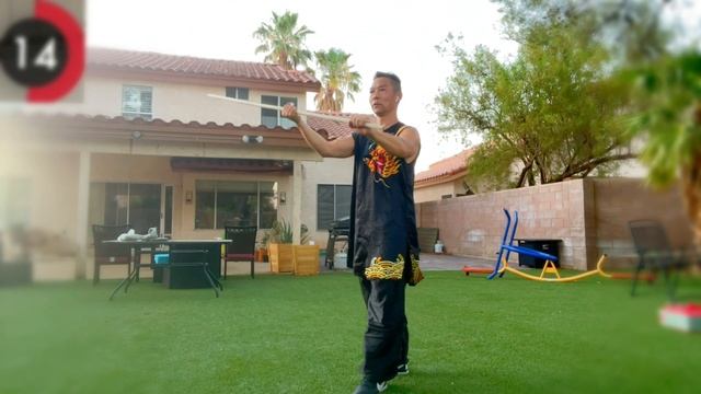 real timing kung fu class / bo staff for beginners / 初级棍术 смотреть онлайн