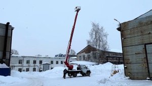 Автогидроподъемник (АГП) Т-24 на шасси ГАЗ - С41R13 с люлькой вперед