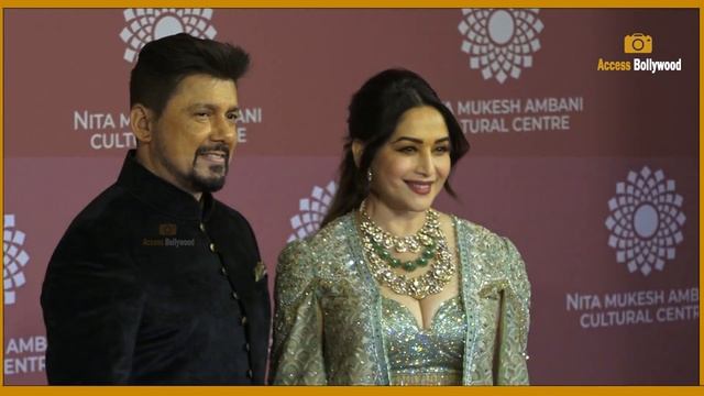 Madhuri Dixit With Husband Shriram Madhav Nene At Nita Mukesh Ambani Cultural Centre Launch - NMACC