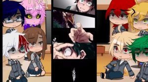 Mha Forgotten Deku AU react to Villain Deku.