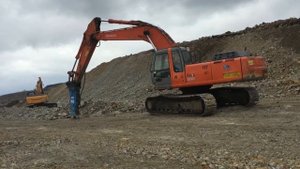 Гидромолот Reschke 3500 на Hitachi ZX-330