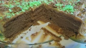 ТОРТ БЕЗ ВЫПЕЧКИ С КРЕМОМ ИЗ СГУЩЕНКИ