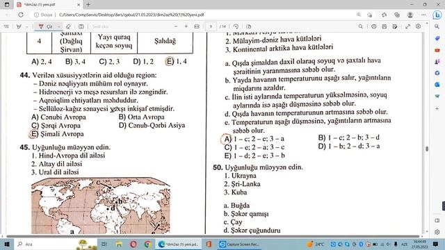 2 Cİ QRUP BLOK İMTAHANINDA HANSI COĞRAFİYA SUALLARI TƏKRAR İSTİFADƏ OLUNA BİLƏR ? смотреть онлайн