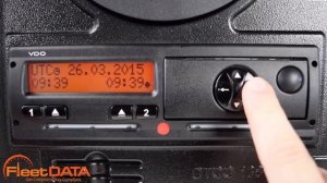 How to change time on a Digital Tachograph - Siemens VDO