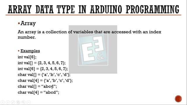 Arduino Programming Series - Tutorial 07 | Array Data Types [in Hindi]