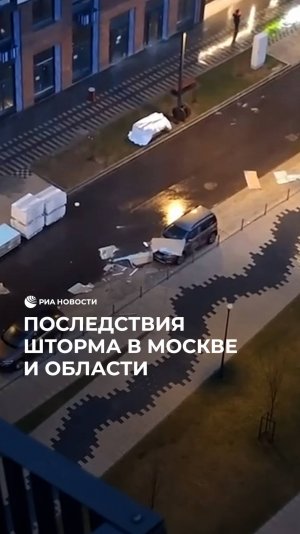 Последствия шторма в Москве и области