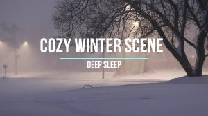 Cozy winter scene suitable for meditation relaxation study and deep sleep