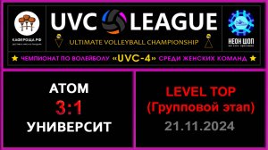 Атом - Университет, UVC-4 (Девушки) - LEVEL ТОР (Групповой этап)