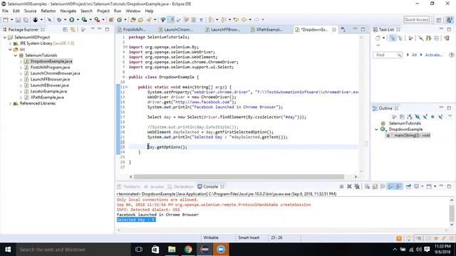 15-How to Handle Static Drop-downs in Selenium WebDriver
