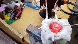 Индукционная пайка высокотемпературным припоем, 800 градусов, установка Универсал-7