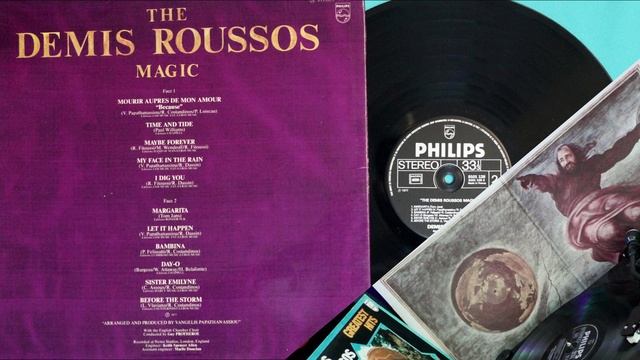 Time and Tide - Roussos Demis 1977 VINYL DISK