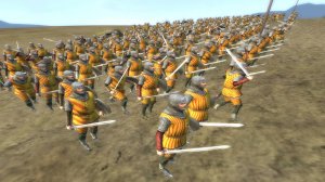 Битва испанцев с миланцами в Medieval II: Total War. Кампания за Испанию, серия №12.