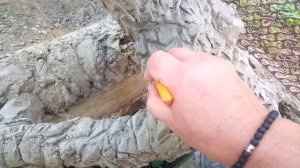 Дракон из артбетона до покраски.3gp