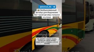 🚌 Необыкновенный автобус для Индонезии.
Вот такой автобус попался на улице.