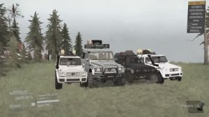 Mercedes-Benz G500 vs Nissan Patrol Y60 две легенды по бездорожью в Spintires MudRunner,