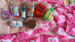 100 шт МИНИ-ПРОДУКТЫ для кукол. Распаковка мини-продуктов., пакетиков-сюрпризов.