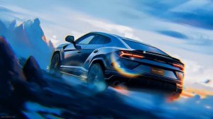 Lamborghini Urus Mountain Drive Art - Живые Обои