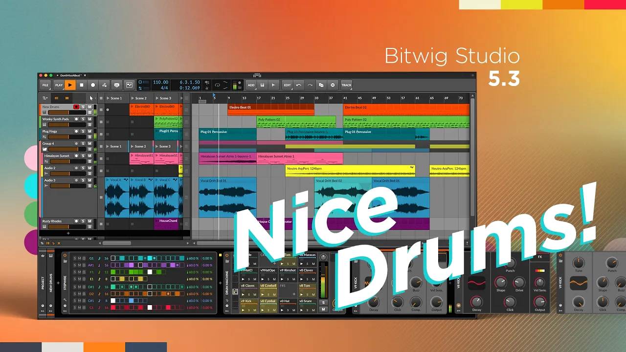 Bitwig Studio v5.3: Nice Drums!