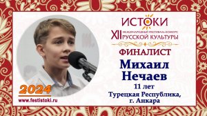 Нечаев Михаил, 11 лет. Турция, г. Анкара.