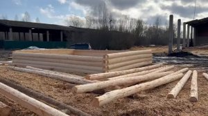 Сруб 8 на 6 метров, будущий дом