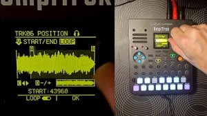 How to create instrument with loop points in Sonicware SmplTrek