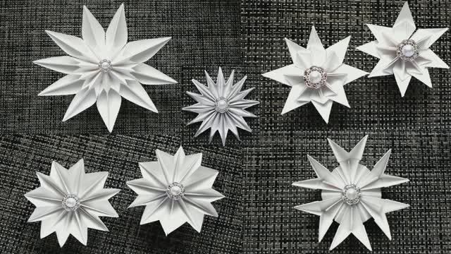 ТОП 5 Красивые Объемные СНЕЖИНКИ ИЗ БУМАГИ  Поделки на Новый Год своими руками
