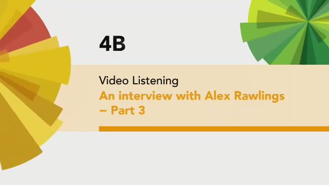 English File Intermediate Alex Rawlings Interview part 3 V8 V2